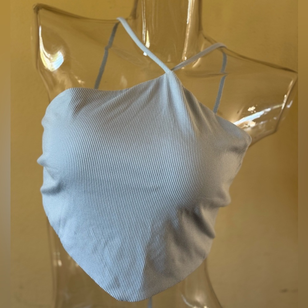 Light Blue Halter Top